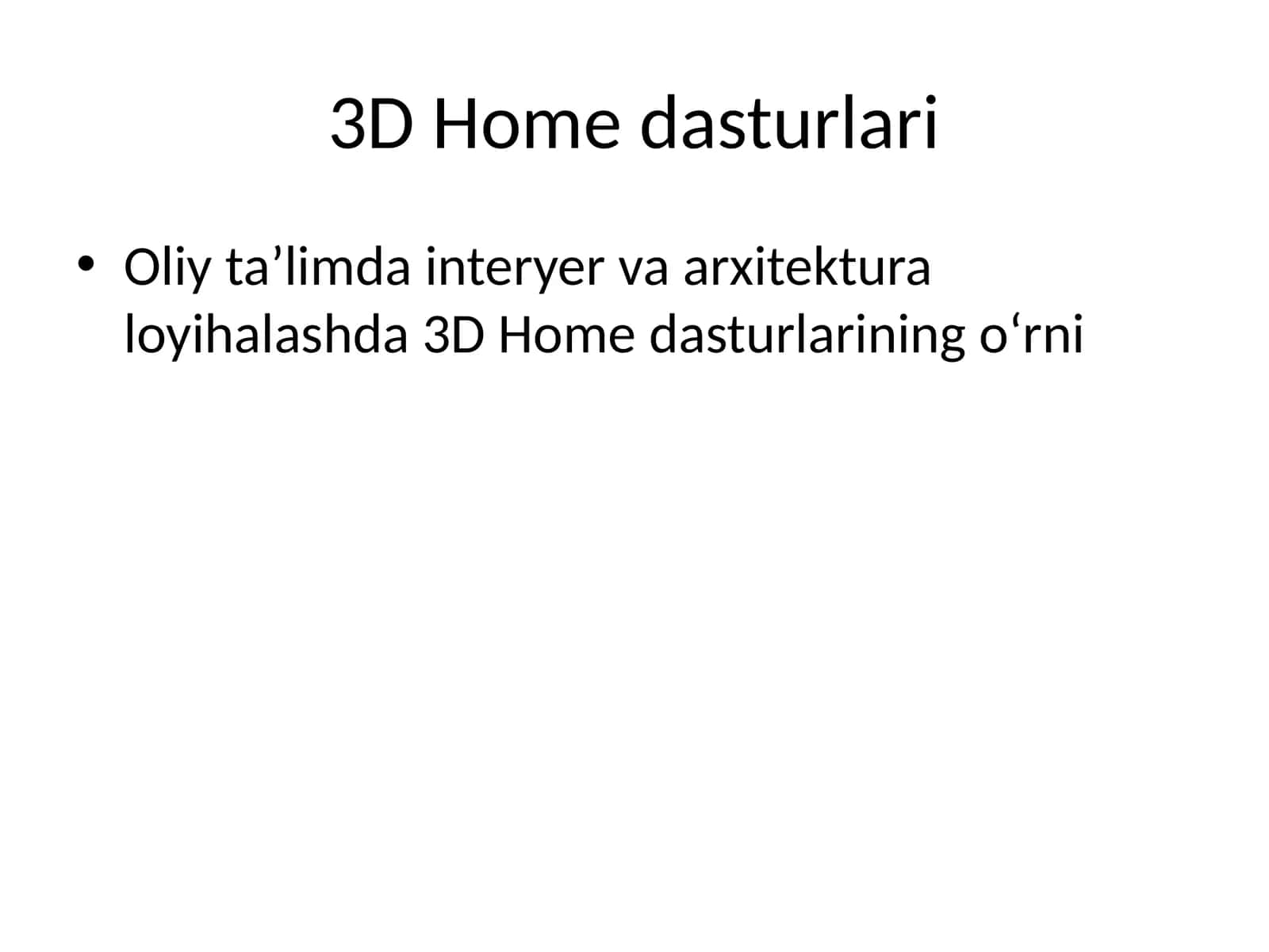 3D Home dasturlari 1