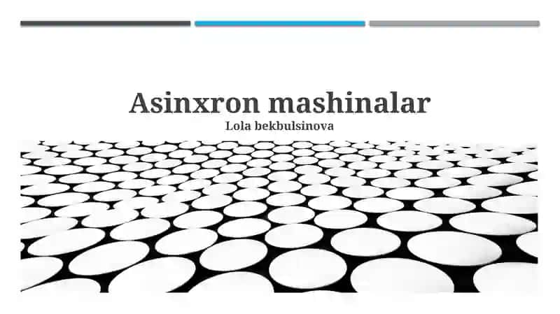 Asinxron mashinalar