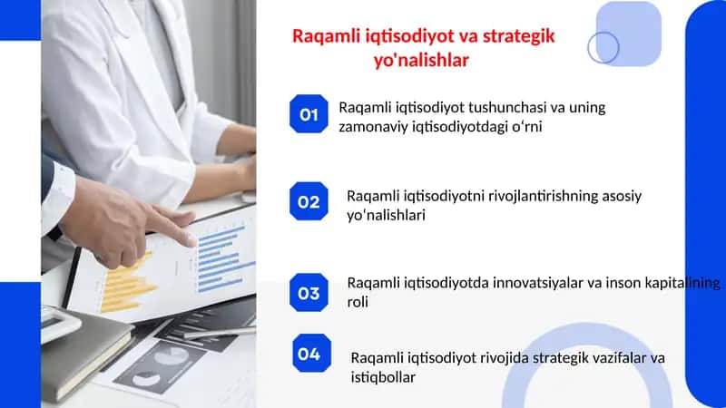 Raqamli iqtisodiyot va strategik yo'nalishlar 1