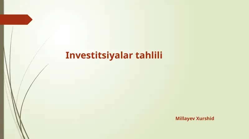 Moliyaviy tahlil fanining metodlari va bosqichlari 1
