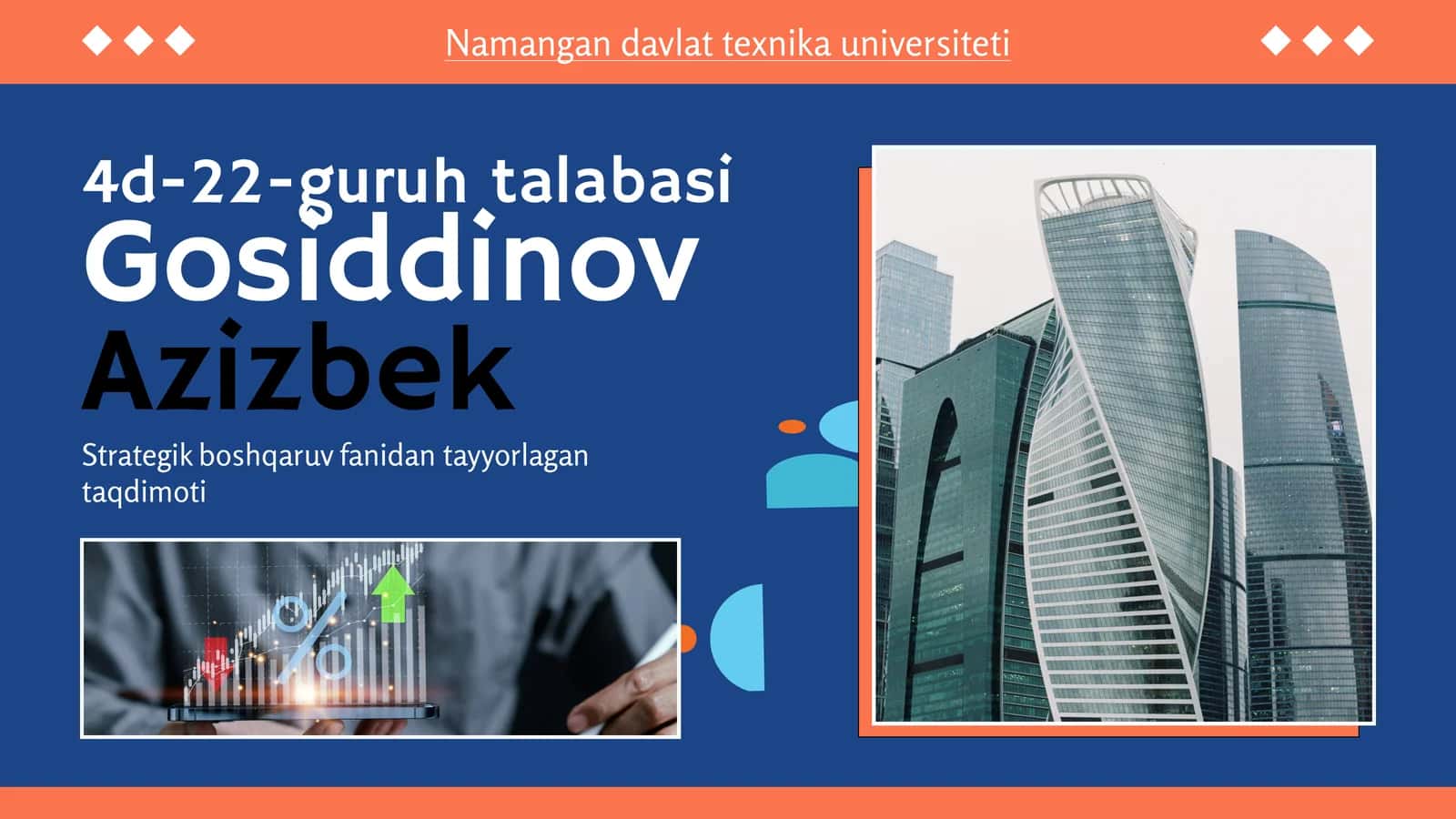 Strategik boshqaruv fanidan tayyorlagan taqdimoti 1