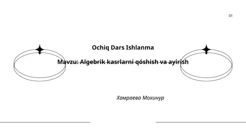 Ochiq Dars Ishlanma 1