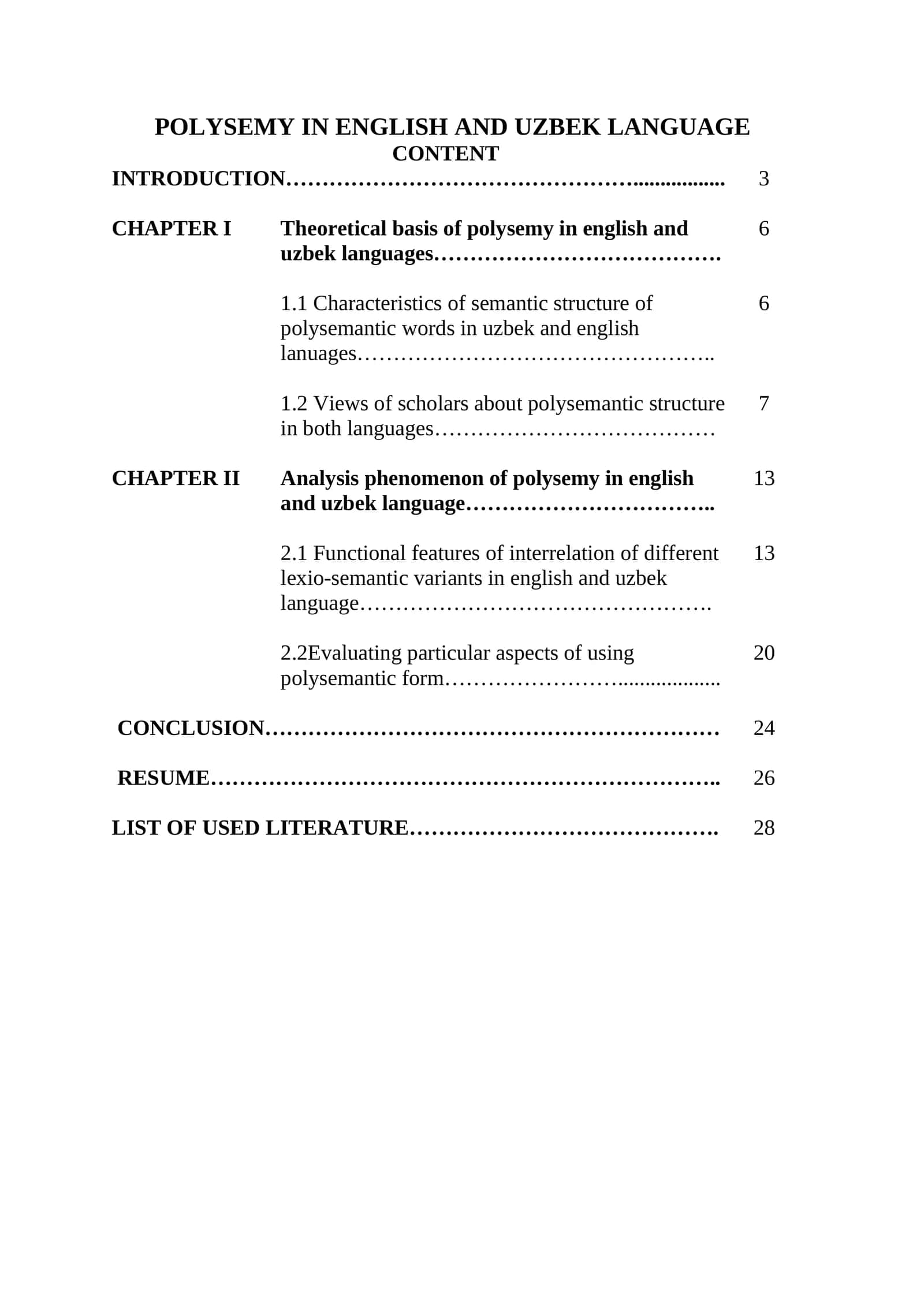 POLYSEMY IN ENGLISH AND UZBEK LANGUAGE 1