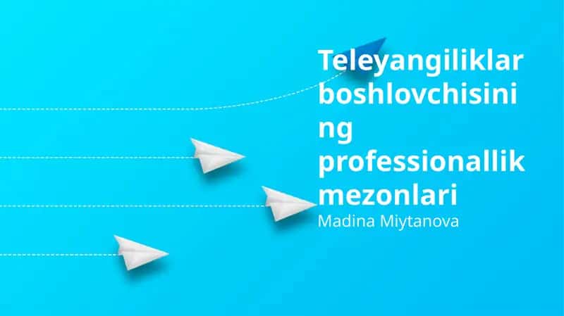 Teleyangiliklar boshlovchisining professionallik mezonlari 1