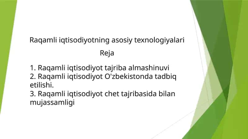 Raqamli iqtisodiyot 1