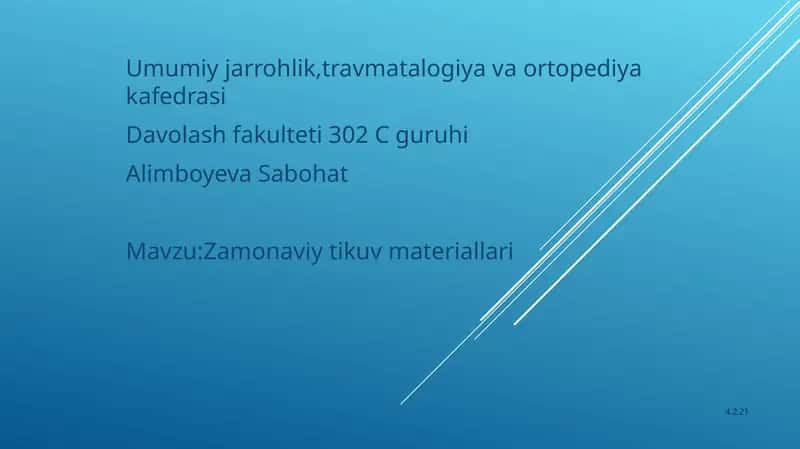 JARROXLIK TIKUV MATERIALLARI 1