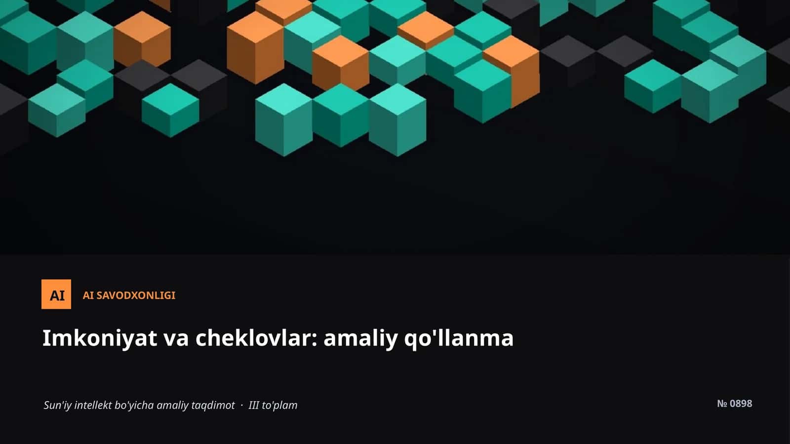 AI SAVODXONLIGI 1