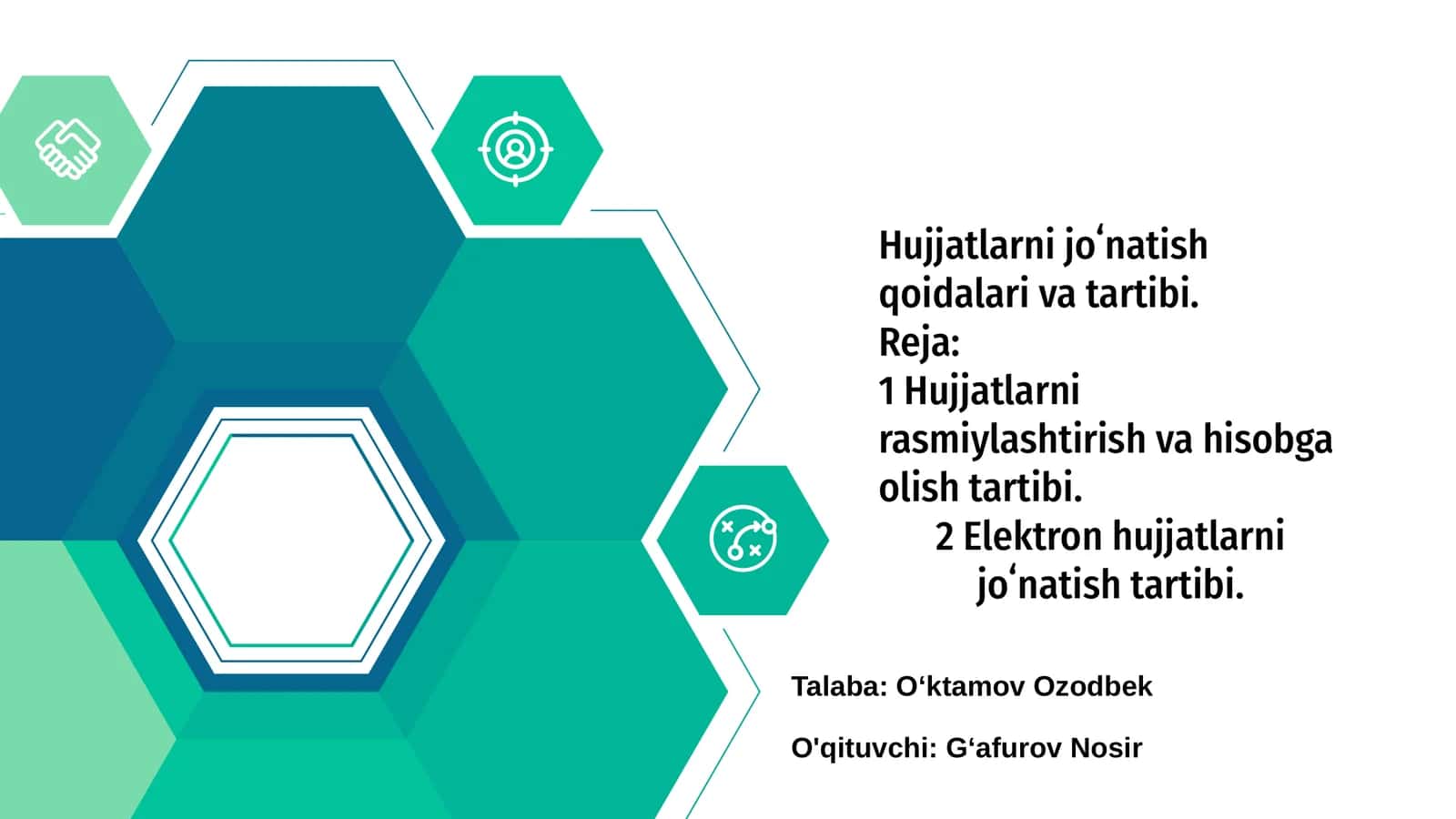 Hujjatlarni joʻnatish qoidalari va tartibi 1