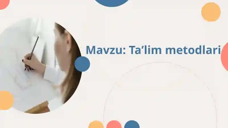 Taʼlim metodlari