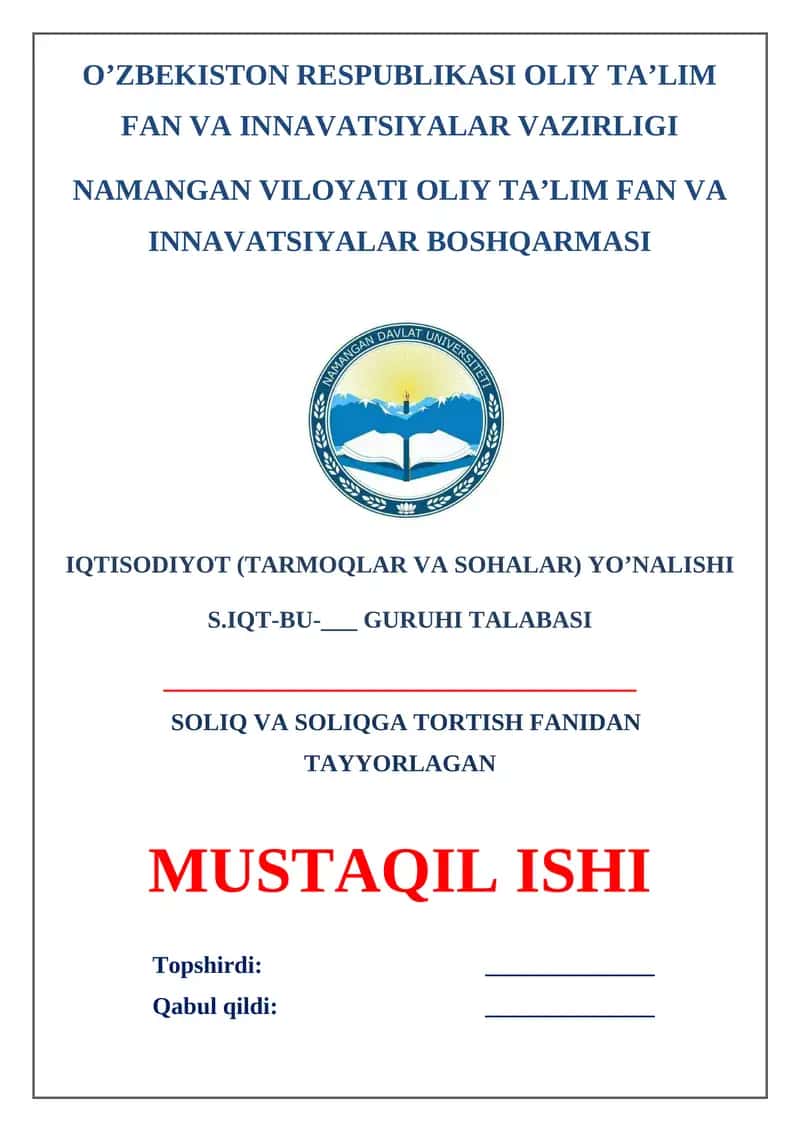 Jismoniy shaxslardan undiriladigan soliqlar tavsifi 1