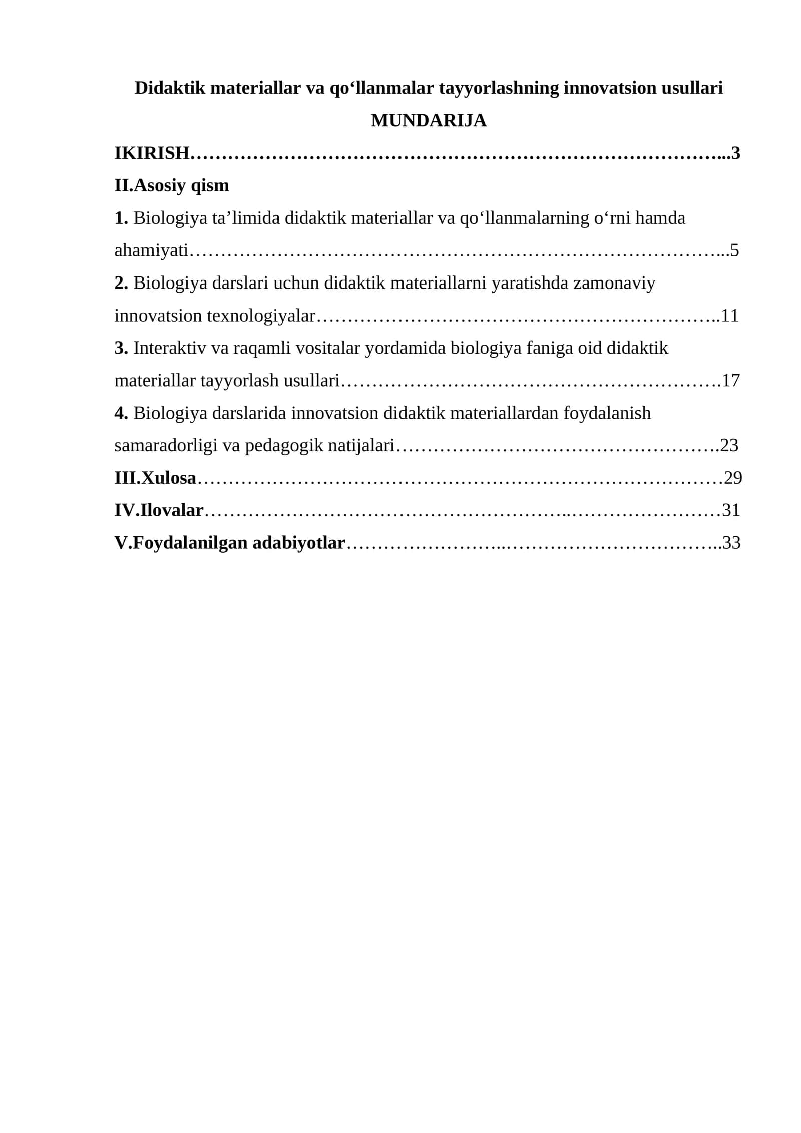 Didaktik materiallar va qo‘llanmalar tayyorlashning innovatsion usullari 1