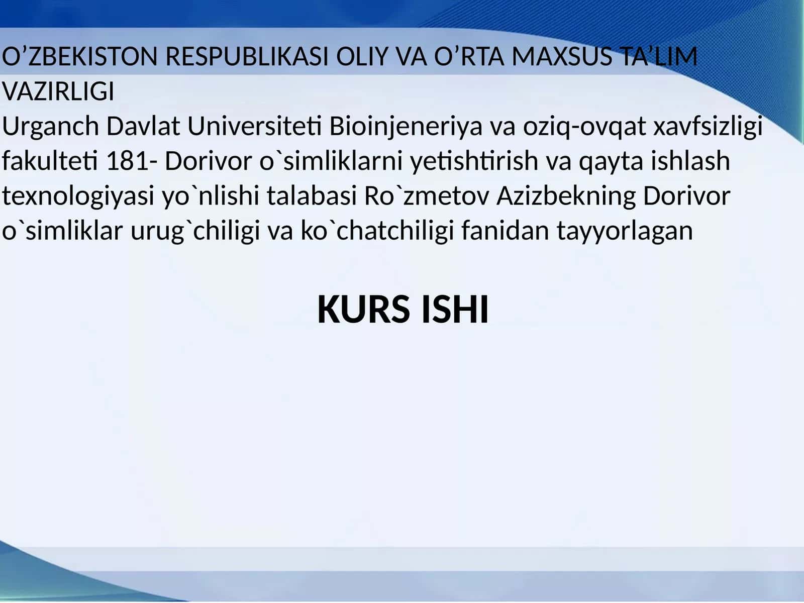 Dorivor o`simliklardan foydalanish tarixi 1