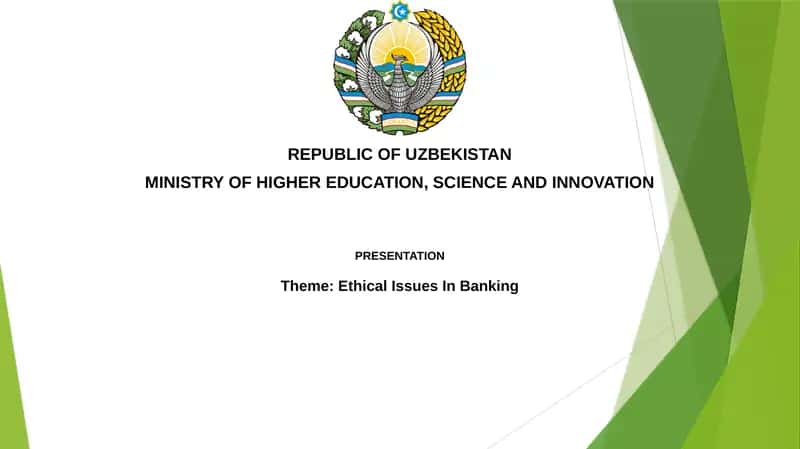 Ethical Issues In Banking 1