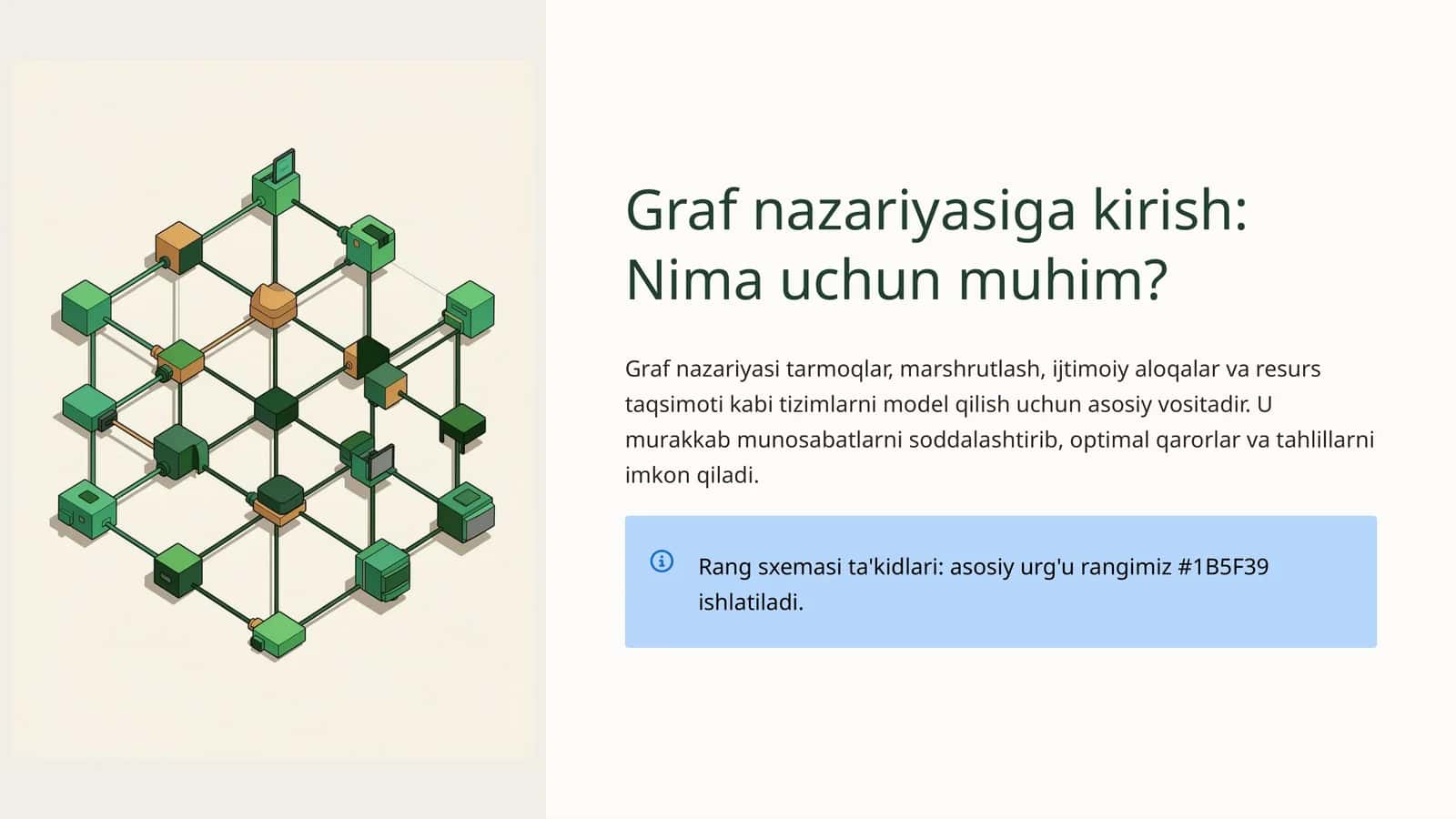 Graf nazariyasiga kirish: Nima uchun muhim? 1
