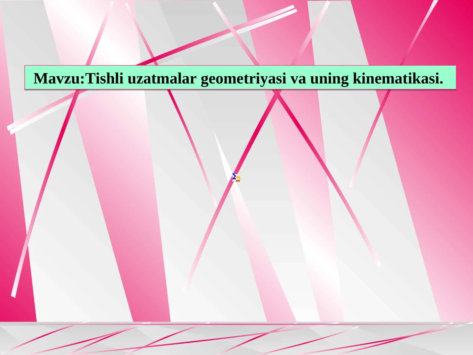 Tishli uzatmalar geometriyasi vauning kinematikasi 1