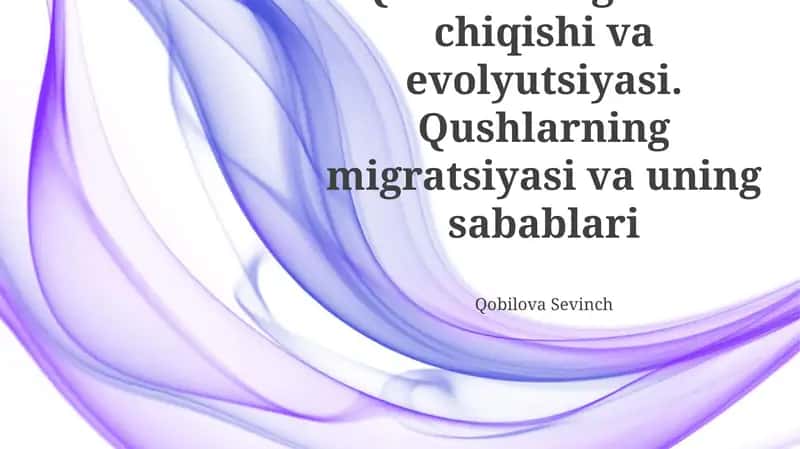 Qushlarning kelib chiqishi va evolyutsiyasi 1