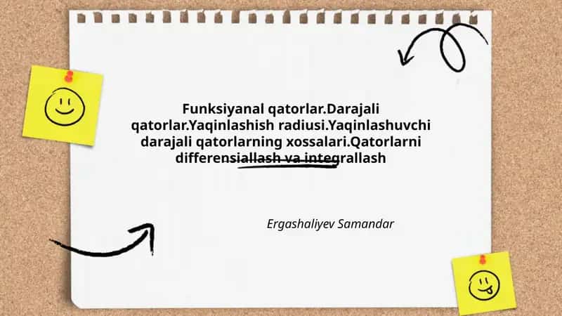 Funksiyanal qatorlar 1