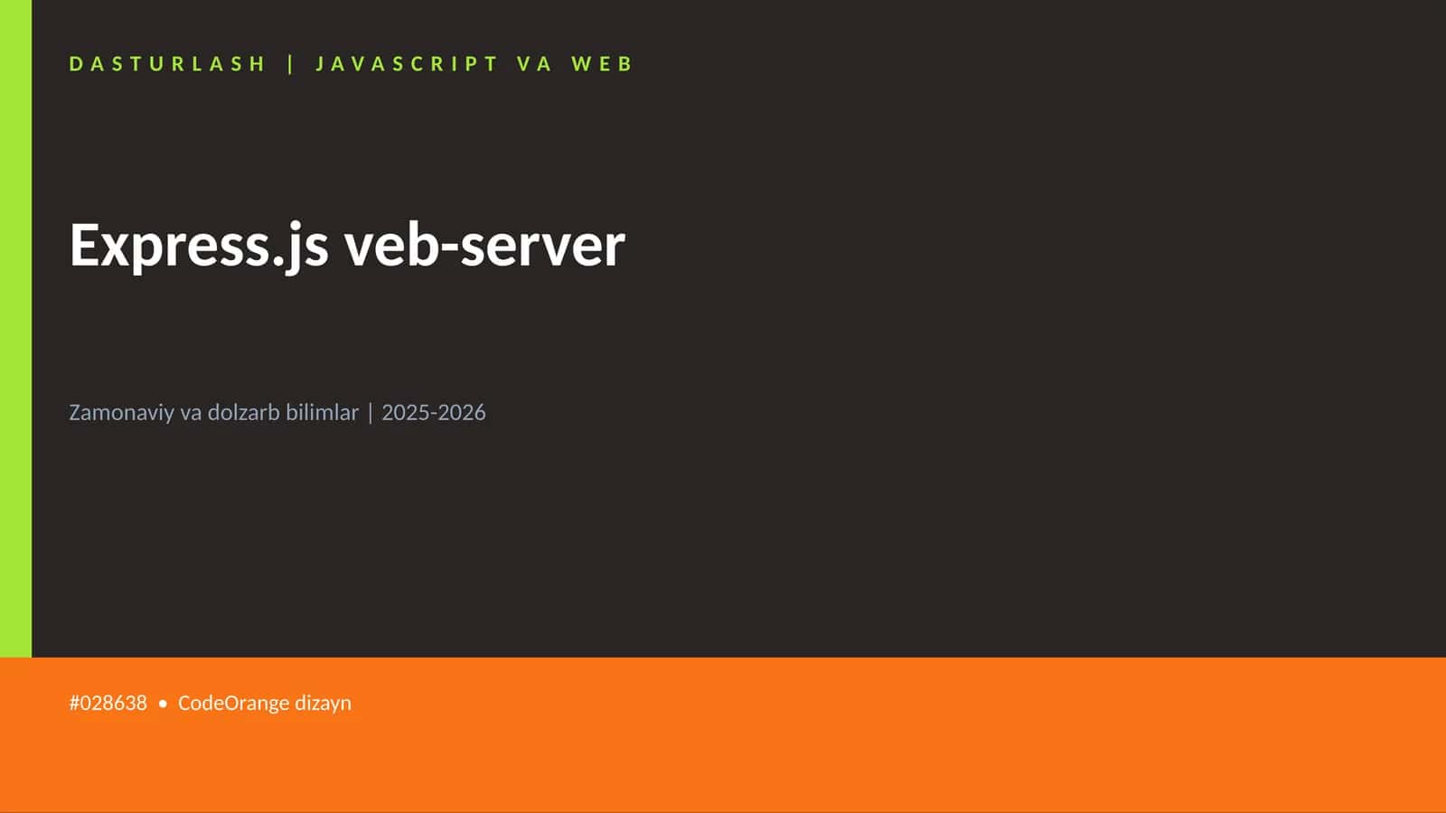 Express.js veb-server 1