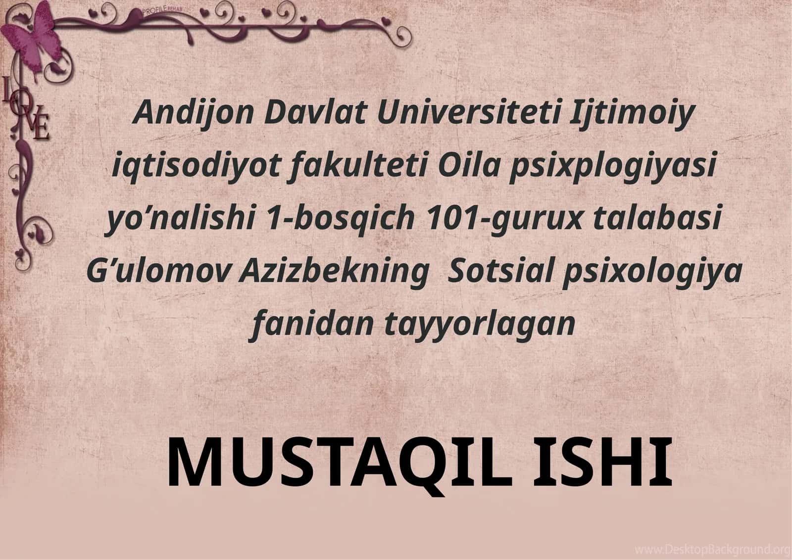 Gumanistik Psixologiyaning asosiy tushunchalari 1