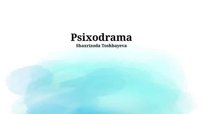 Psixodrama 1