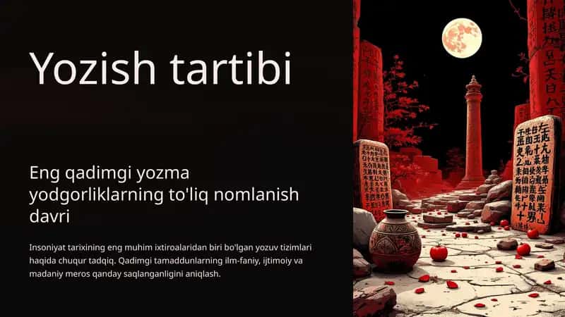 Qadimgi yozma yodgorliklarning to'liq nomlanish davri 1