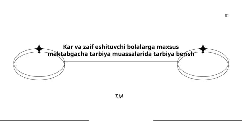 Kar va zaif eshituvchi bolalarga maxsus maktabgacha tarbiya muassalarida tarbiya berish 1