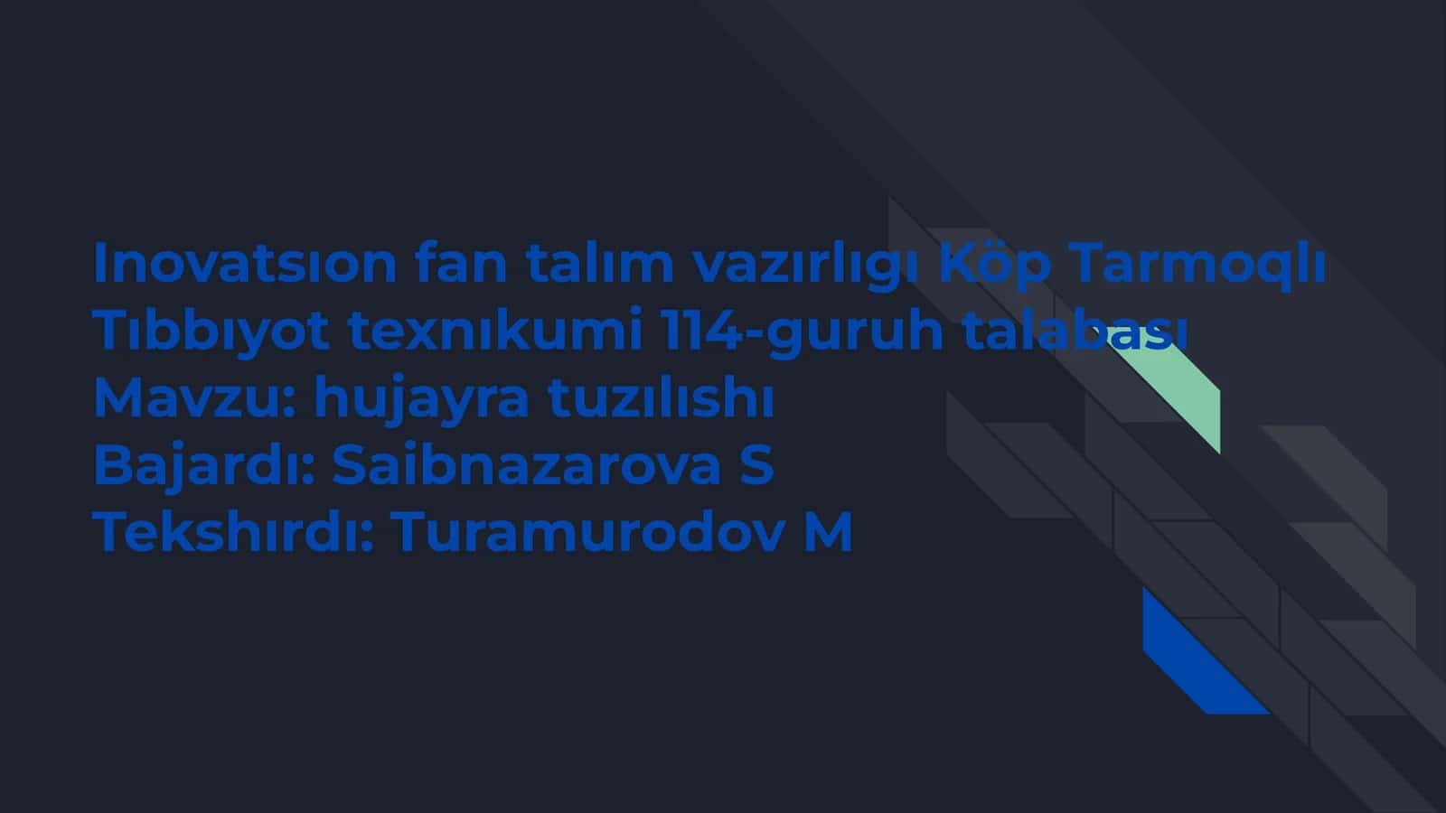 Tuzılıshı va funksional birligi 1