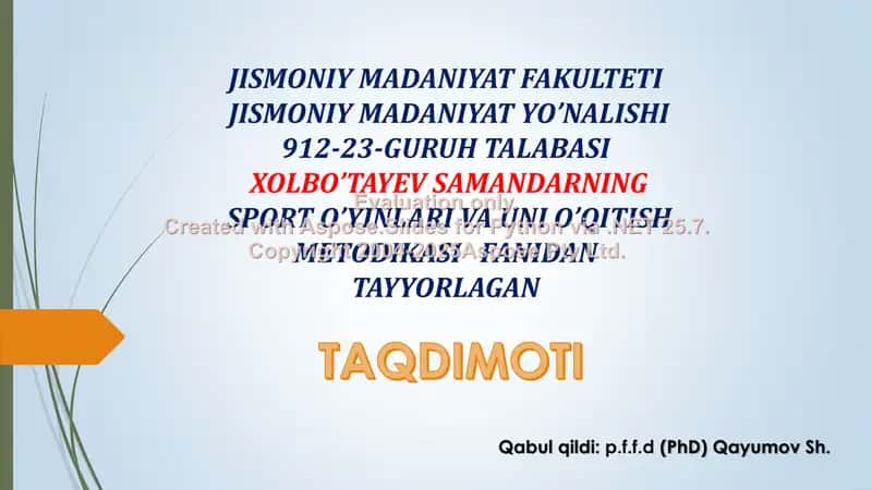 Voleybolning ilk bor ixtiro qilinishi va o'zbekistonda vujudga kelishi 1