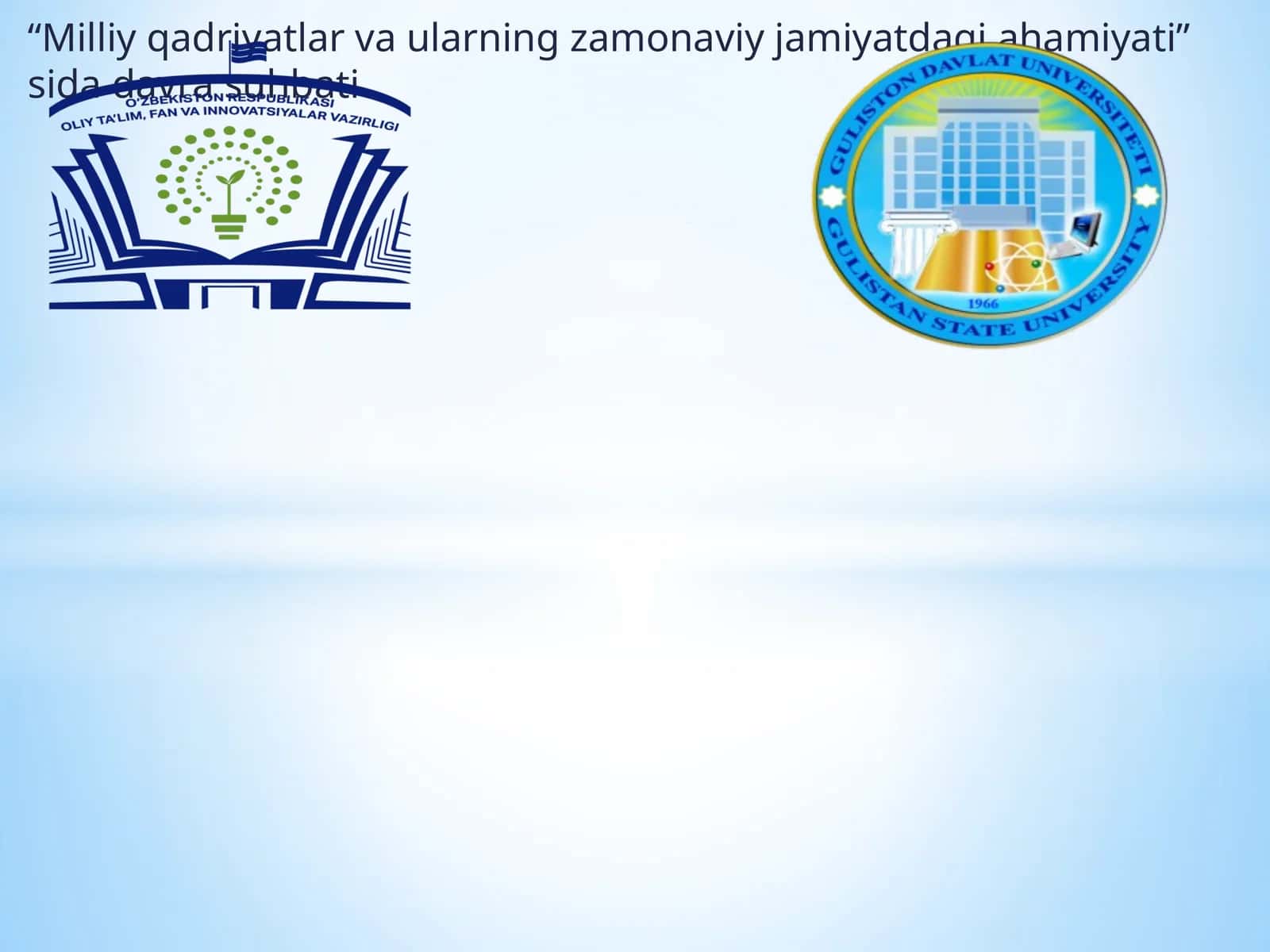 Milliy qadriyatlar va ularning zamonaviy jamiyatdagi ahamiyati 1