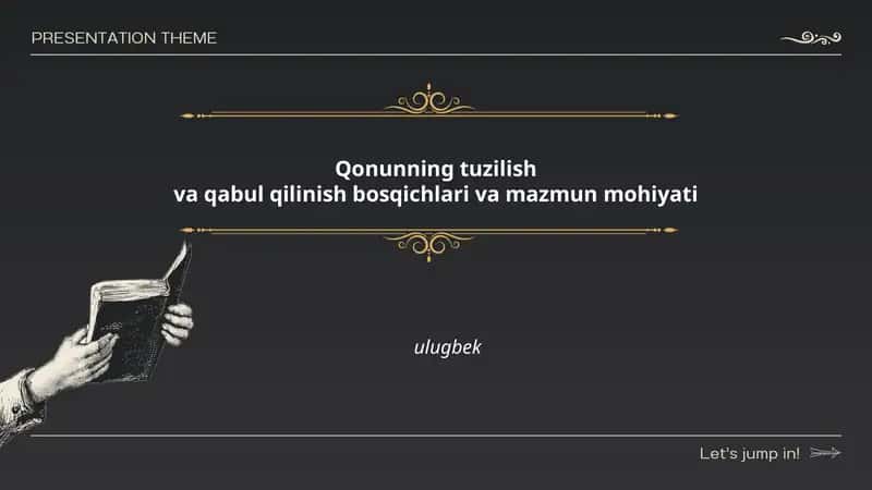 Qonun tushunchasi va ahamiyati 1