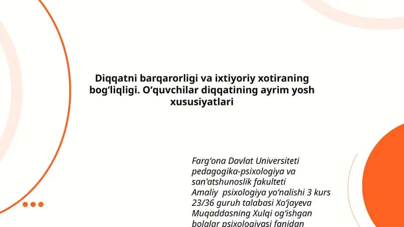 Xulqi ogʻishgan bolalar psixologiyasi 1