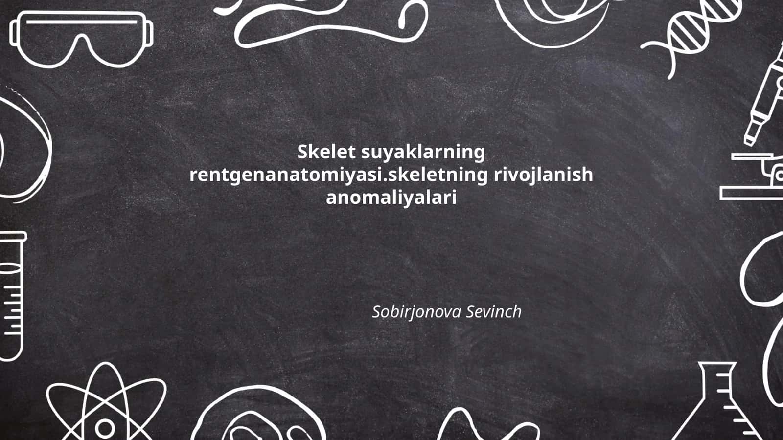 Skelet suyaklarning rentgenanatomiyasi 1