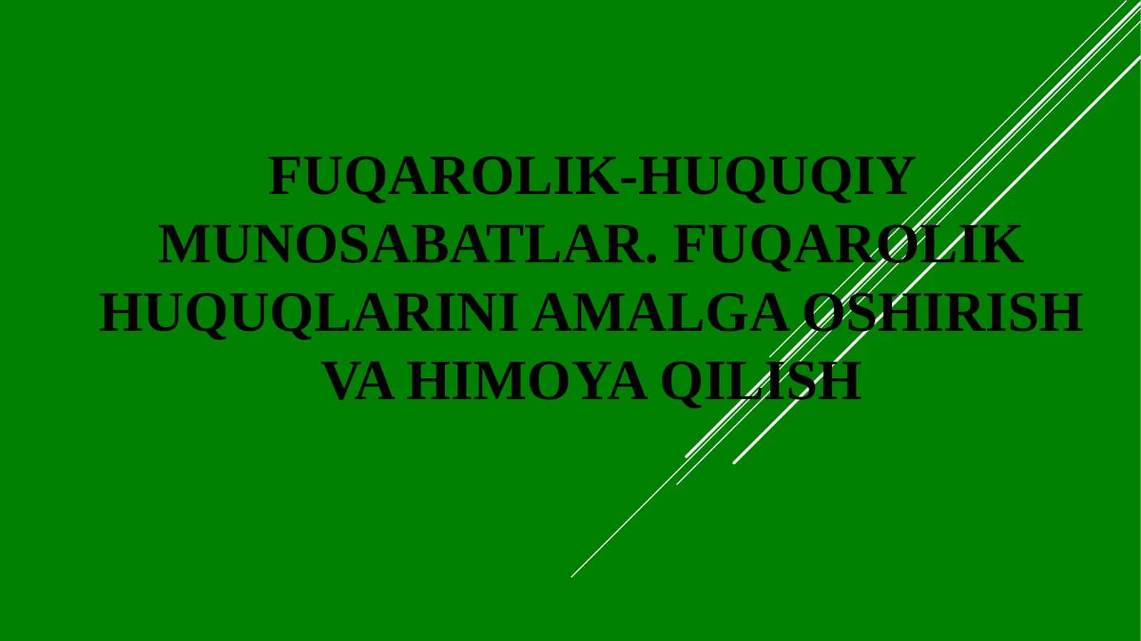 Fuqarolik-huquqiymunosabatlar 1