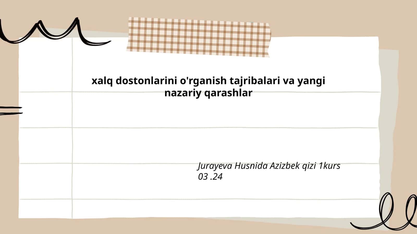 Xalq Dostonlarining Tarixiy Shakllanishi 1