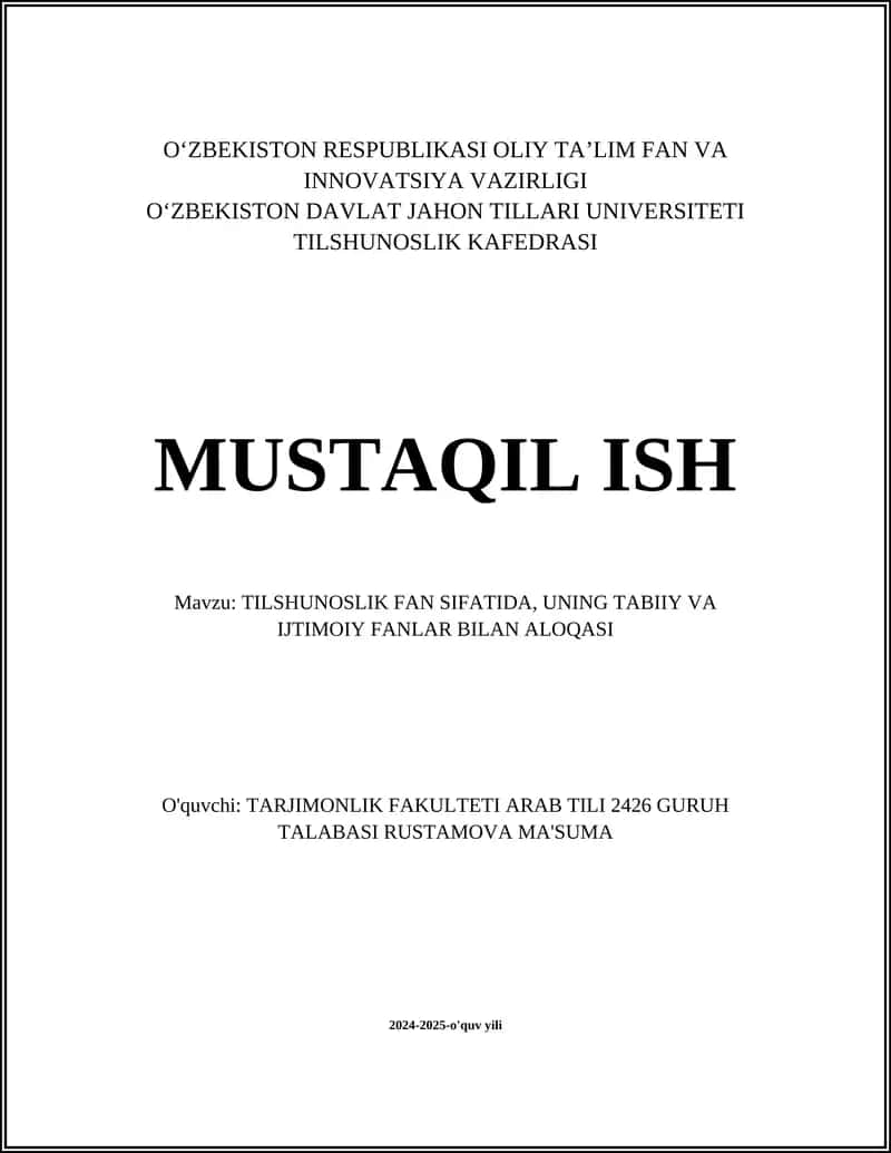 Tilshunoslikning asosiy tushunchalari 1