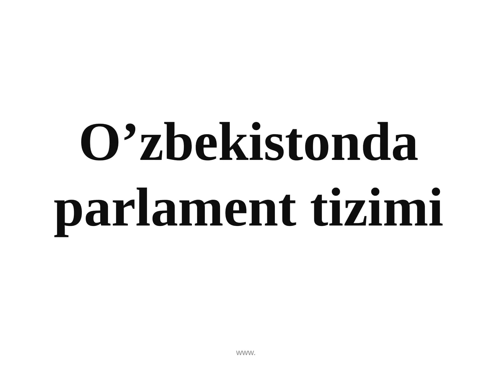 Parlament tizimi 1