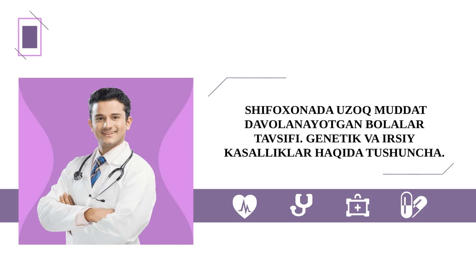 Uzoq muddat davolanayotgan bolalar tavsifi 1