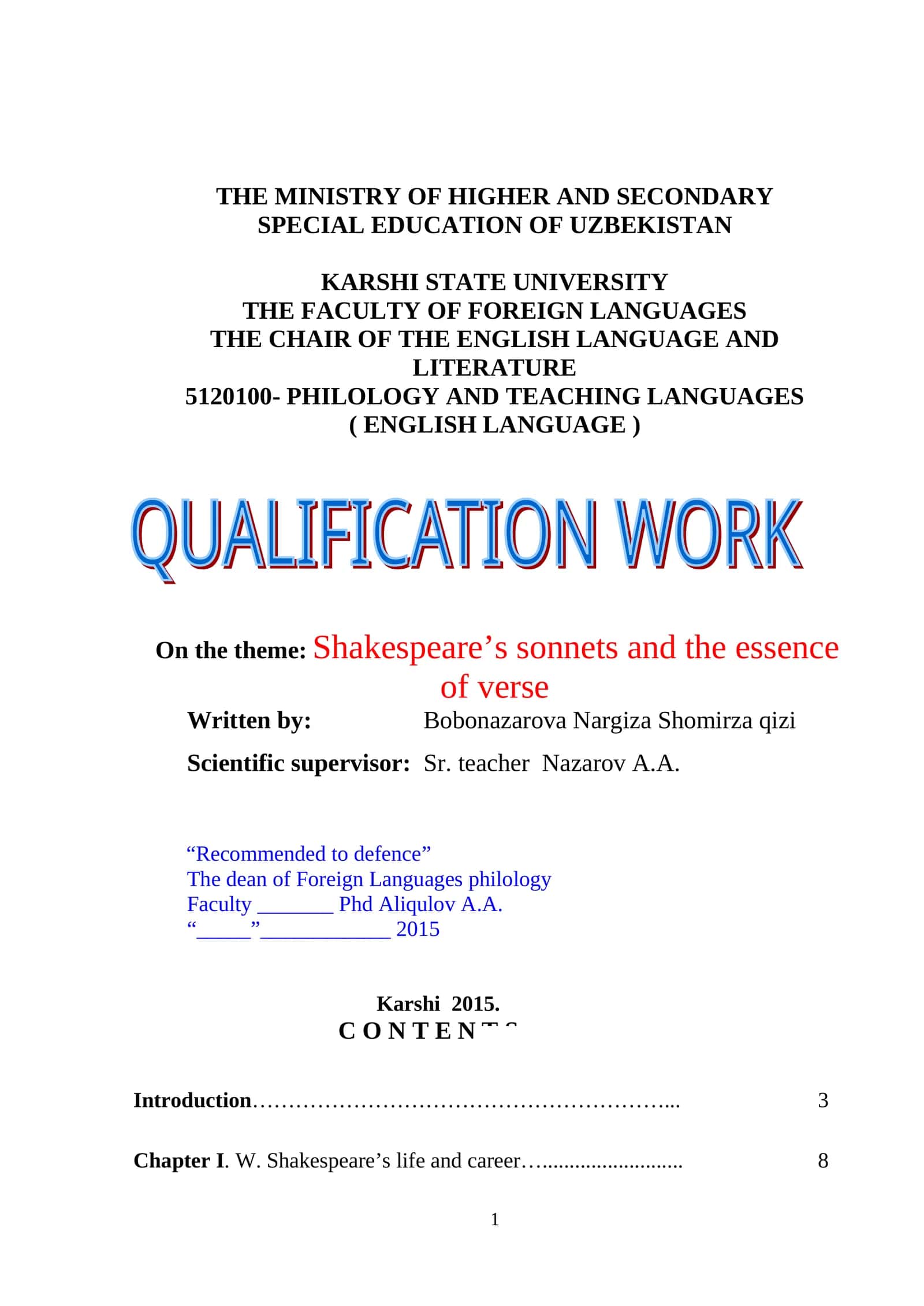 Shakespeare’s sonnets and the essence of verse 1
