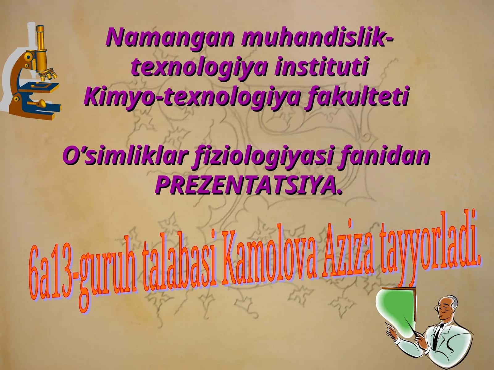 O`simliklarning mineral oziqlanishi 1