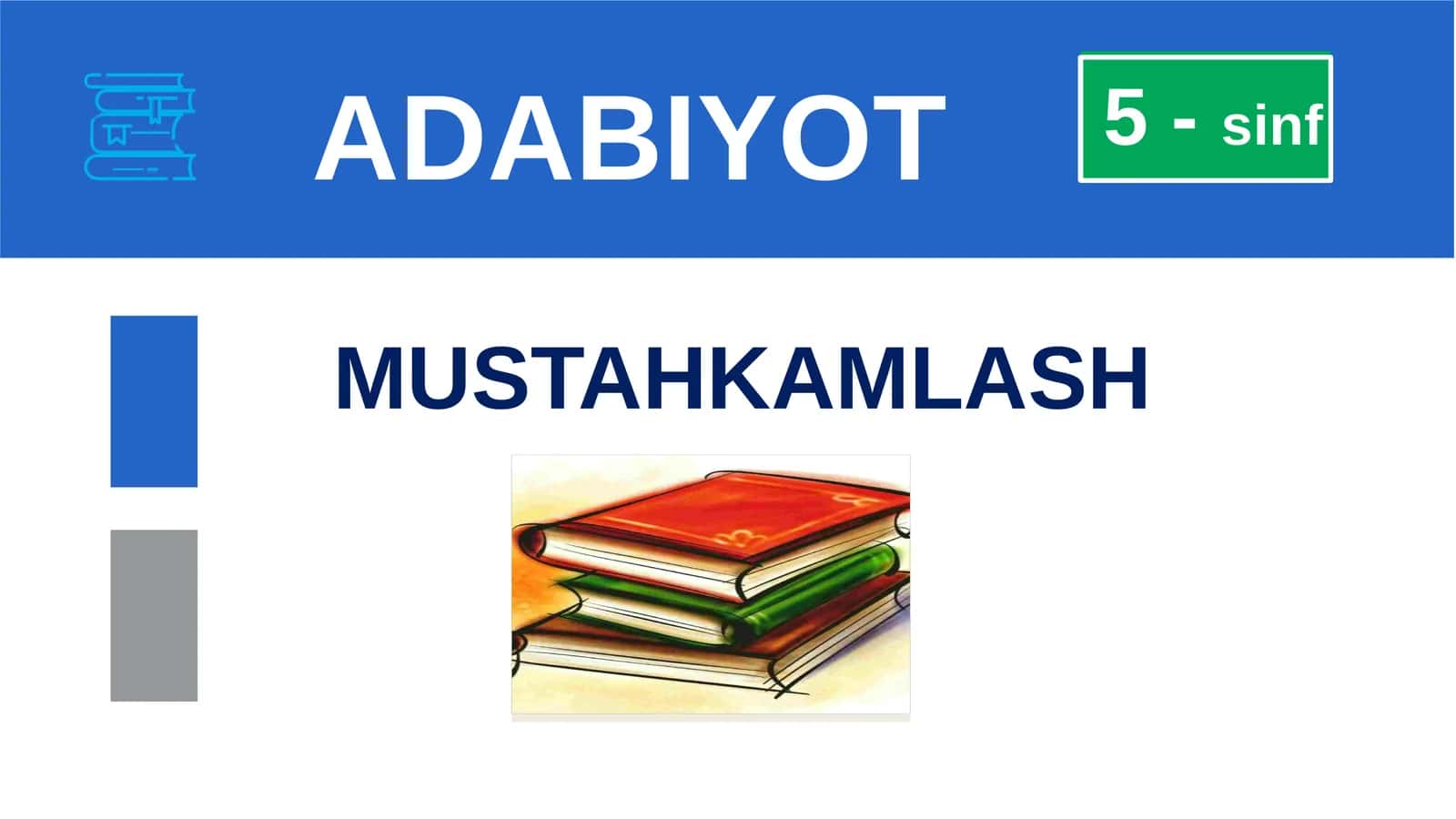 5-sinf Adabiyot fanidan Zulmat ichra nur mavzusini mustahkamlash taqdimot 1