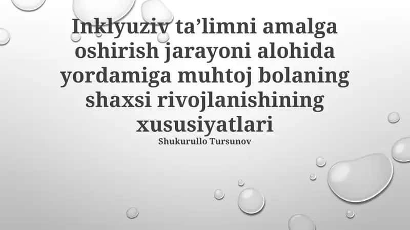 Inklyuziv ta'lim 1