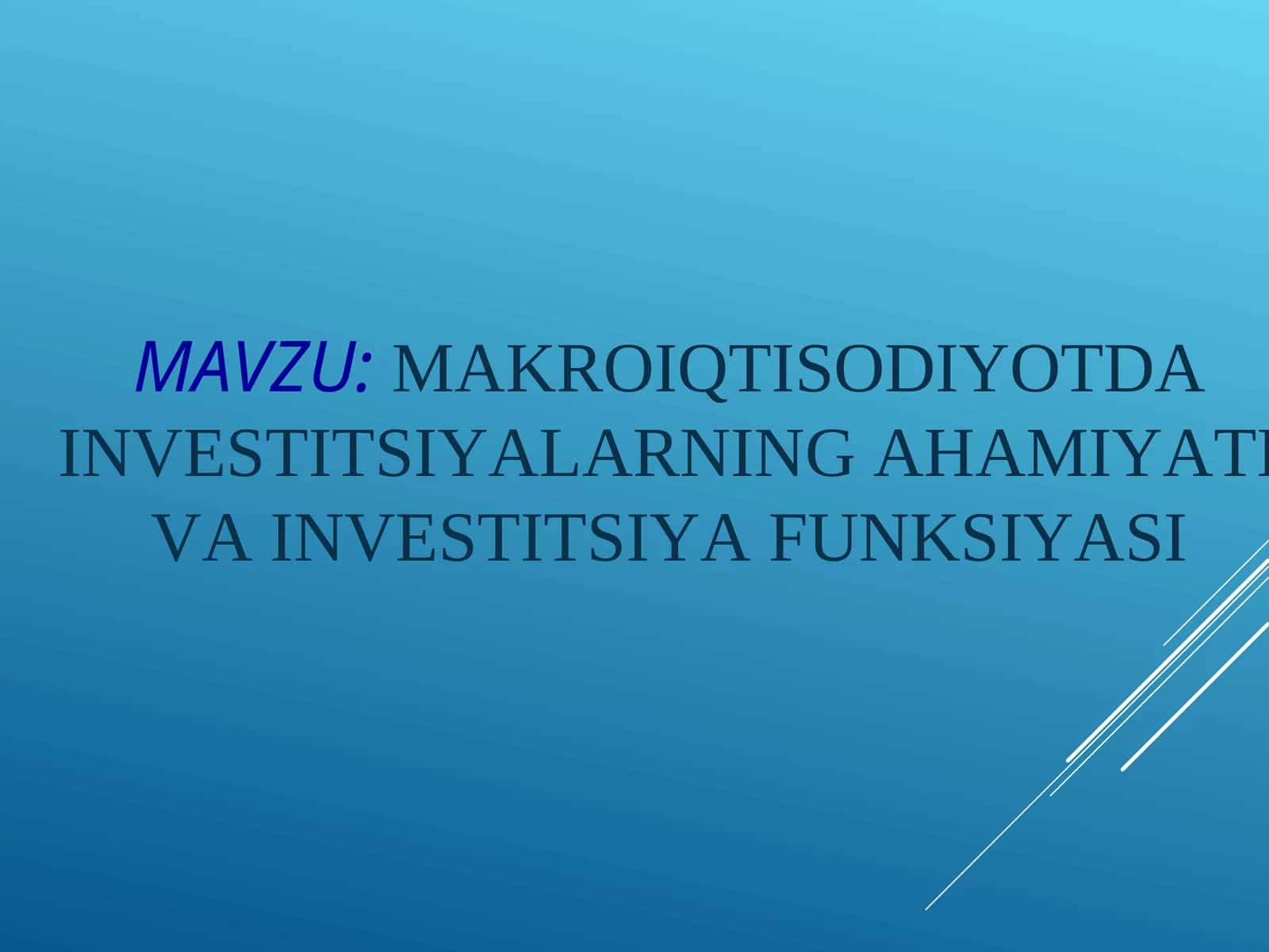 AVTONOM INVESTITSIYALAR GRAFIGI 1