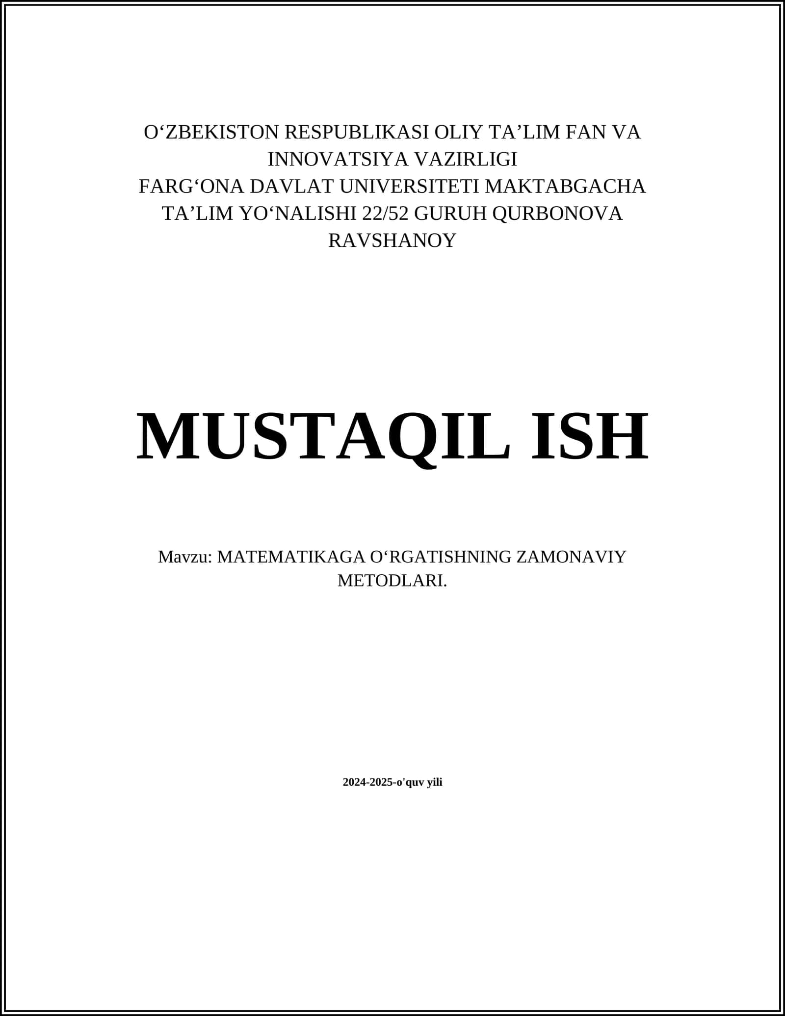 Interfaol o'qitish usullari 1