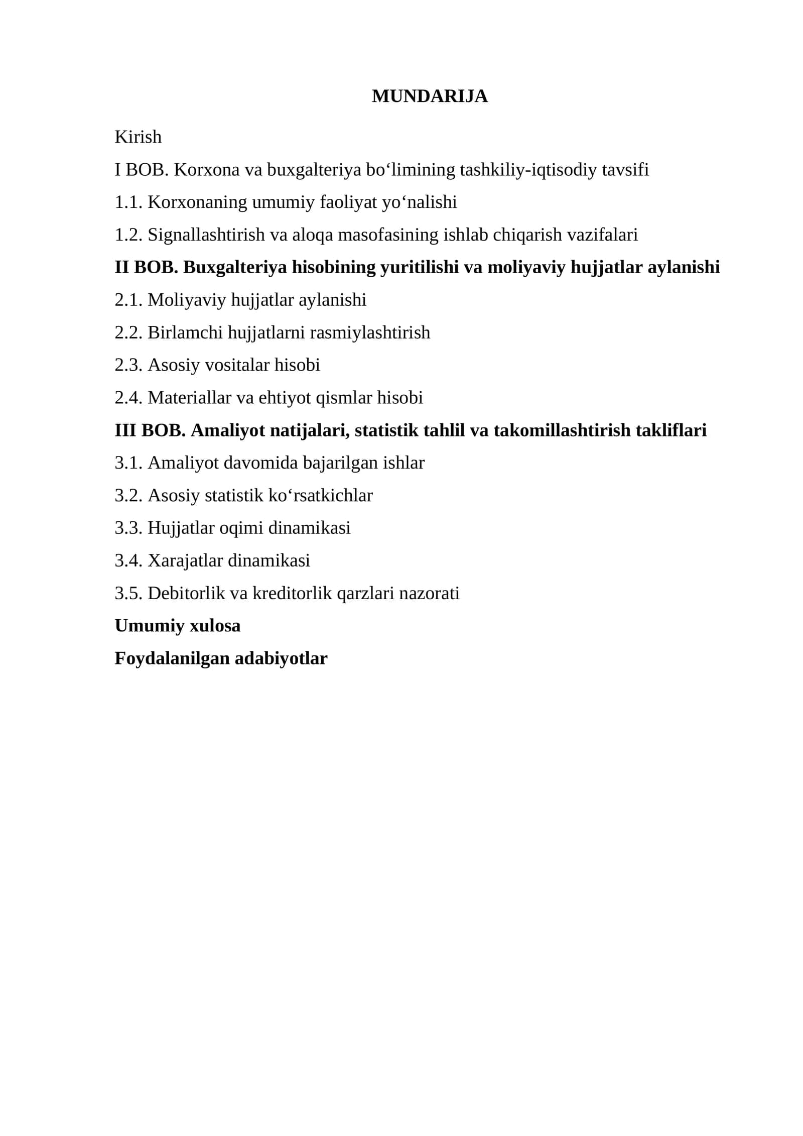 temir yo'l amaliyot hisoboti 1
