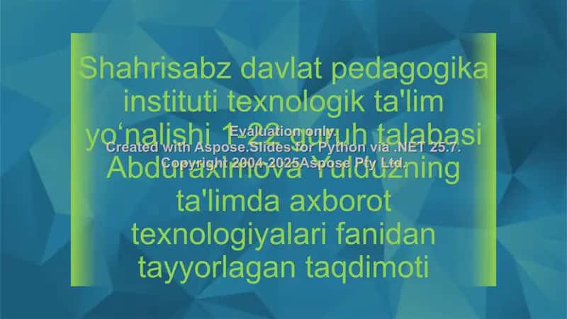 Kompyuter tarmoqlari, uning asosiy tushunchalari va turlari 1