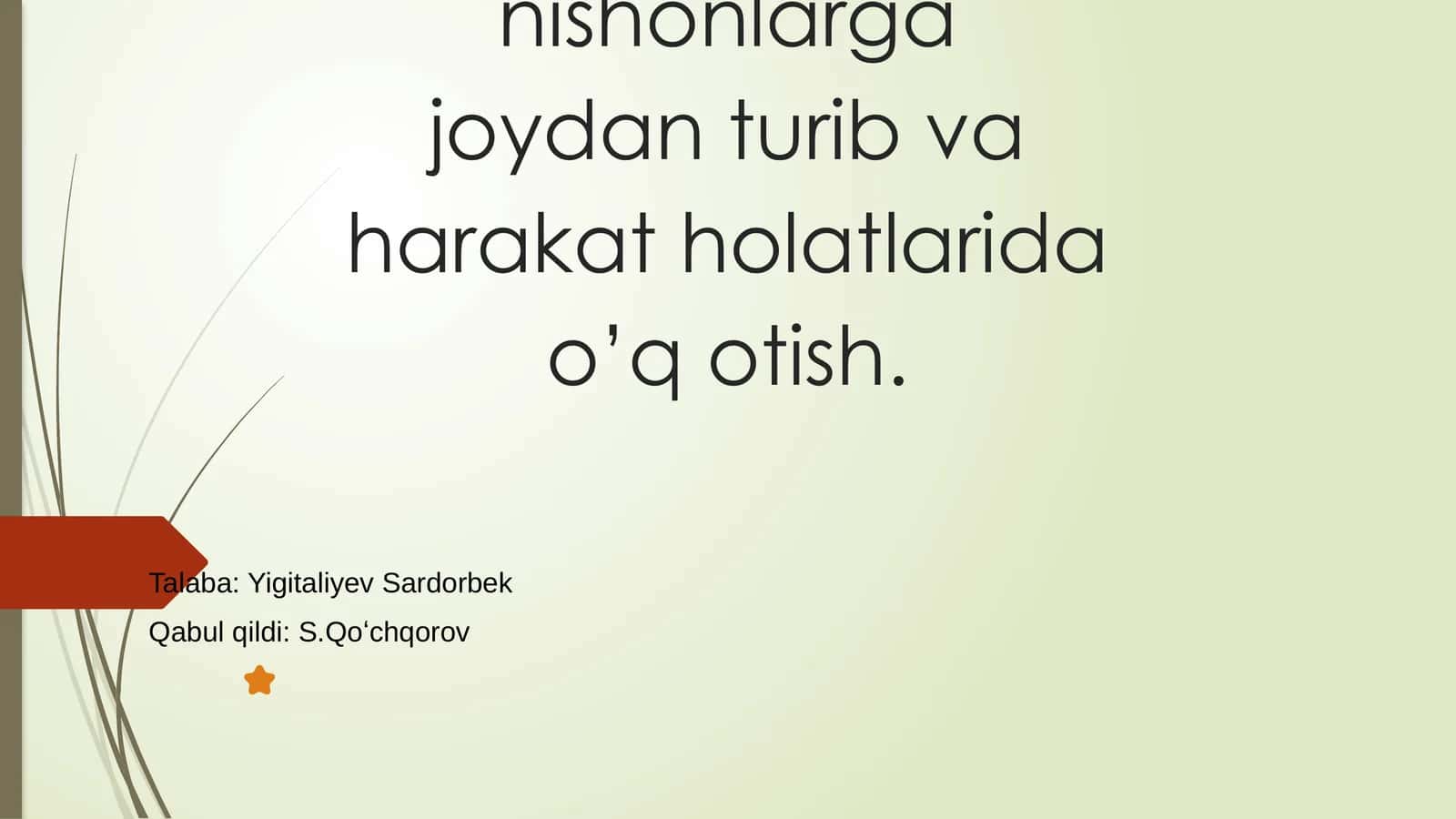 Otishma fizikasini tushunish 1