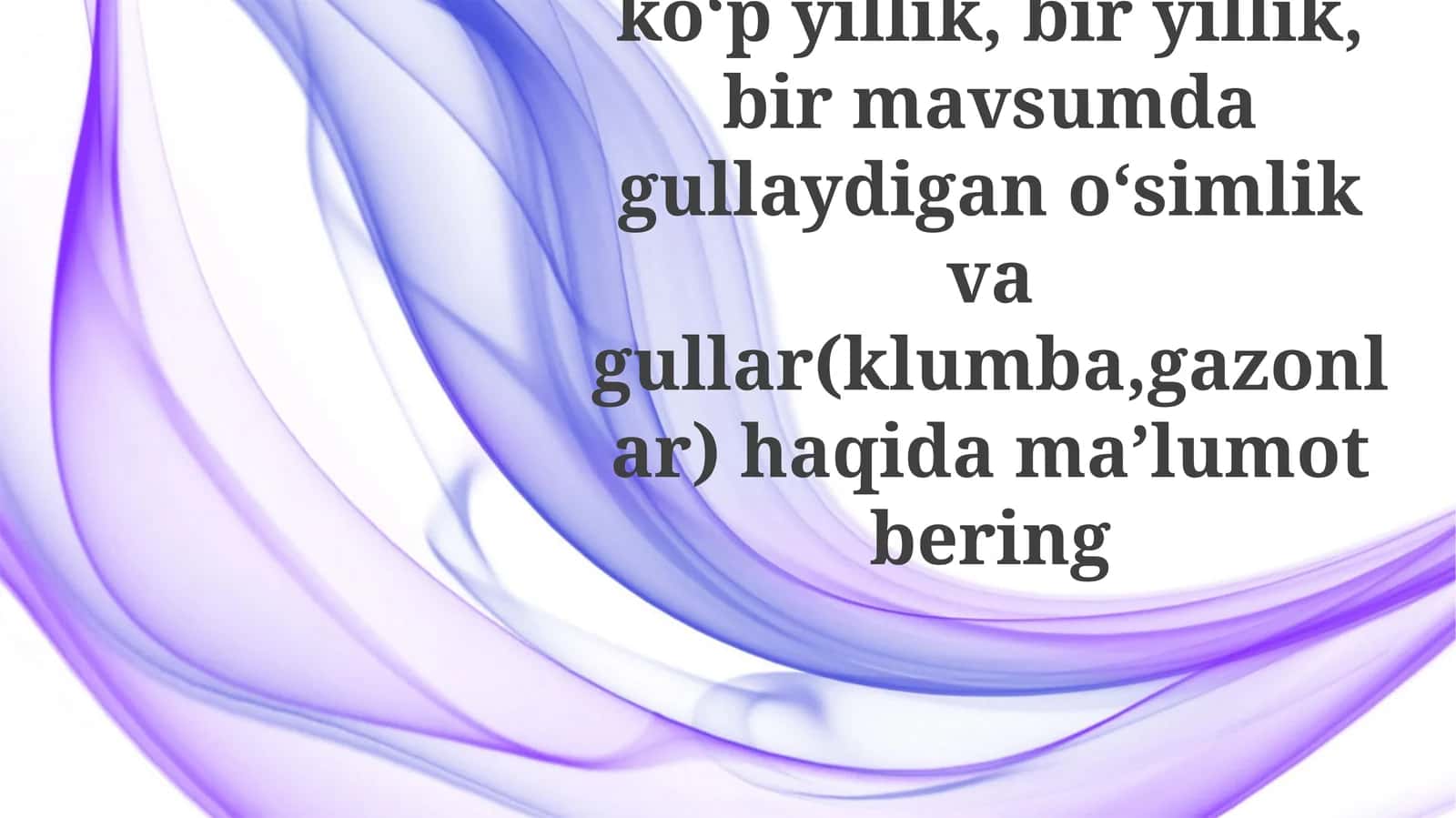 Mavsumiy Gulzor Dizayni 1