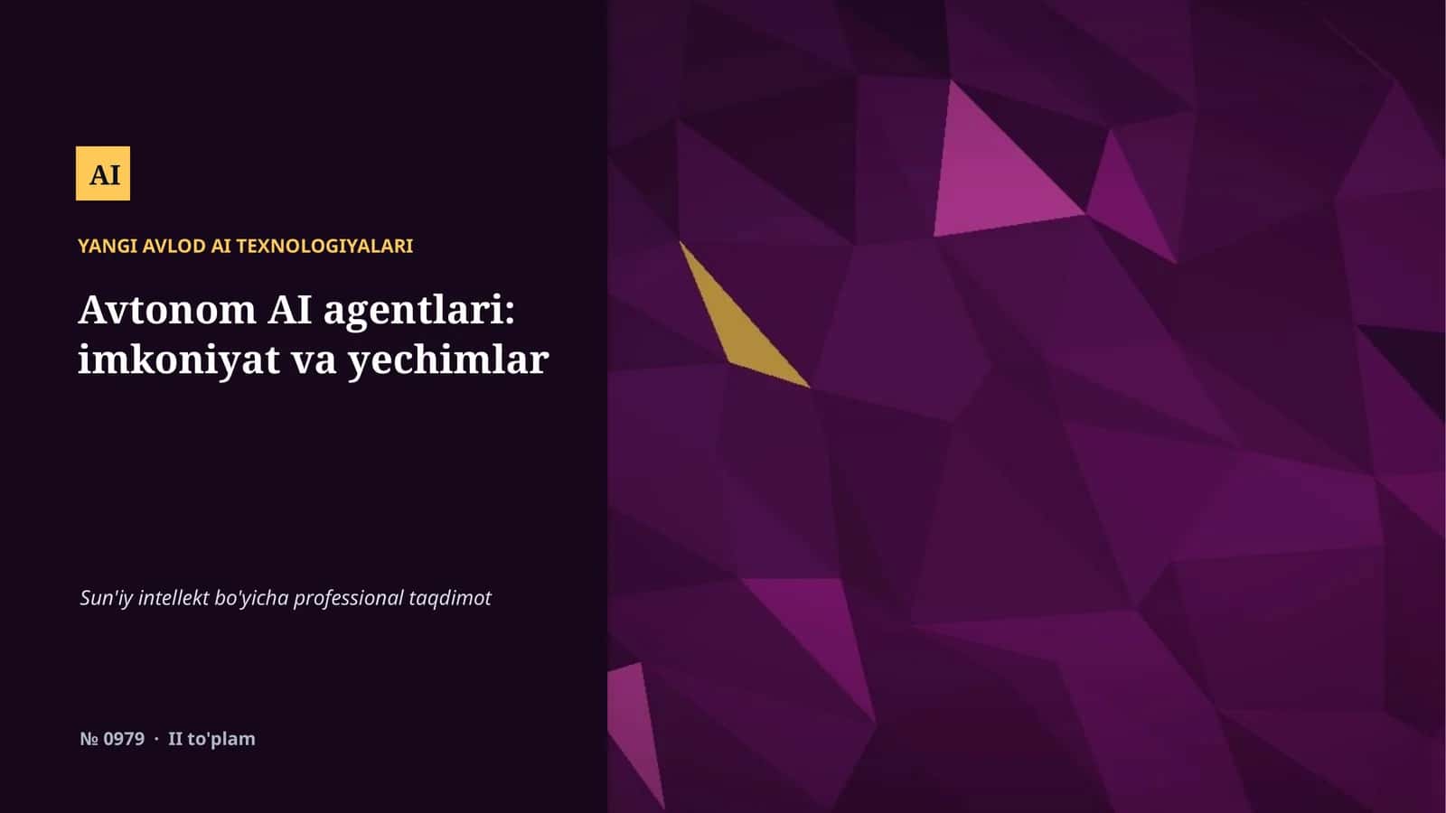 YANGI AVLOD AI TEXNOLOGIYALARI 1