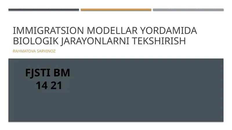 Biologik jarayonlarni statistik analiz qilish 1