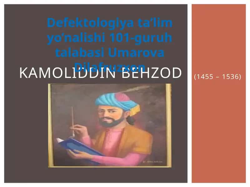Kamoliddin Behzod 1